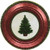 Amscan Classic Christmas Tree Metallic Paper Plates  Party Tableware  96 Ct