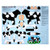 QT Fabrics Sew N Go IV Udderly Adorable Craft 36 Panel Black
