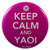 NaniWear Anime 225 Inch Button Keep Calm and Yaoi