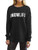 Ezcosplay Womens Long Sleeve MOM Life Print Casual Graphic Tee TShirt Top Gray XL Black