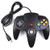 Classic N64 Controller, Ablave N64 Wired USB PC Game pad Joystick, N64 Bit USB Wired Game Stick Joy pad Controller for Windows PC MAC Linux Raspberry Pi 3 Genesis Higan (Black)