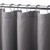 AmazerBath Waffle Shower Curtain Heavy Duty Fabric Shower Curtains with Waffle Weave Hotel Quality Bathroom Shower Curtains 72 x 84 Inches Grey