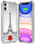 Case for iPhone 11 Eiffel TowerIWONE Designer Rubber Durable Protective Skin Cover Shockproof Compatible for iPhone 11 Get Lost in Paris Creative Romantic Eiffel Tower Design