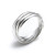 Silverly Womens 925 Sterling Silver 5 Band Interlocking Russian Wedding Ring