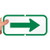 SmartSign Right Arrow Green Sign  6 x 12 3M Engineer Grade Reflective Aluminum