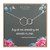 EFYTAL Anniversary Gift for Girlfriend or Wife 925 Sterling Silver Interlocking Infinity Circles Necklace on Spanish Message Card Valentines Day Gifts for Women Birthday Gift Ideas for Her