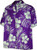 Monstera Leaf Hibiscus Floral Mens Hawaiian Shirt 3589PurpleL