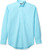 IZOD Mens Button Down Long Sleeve Stretch Performance Solid Shirt Blue Radiance Large