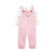Carters 2Piece Animals Tee  Knit Overalls Set 6 Months Pink and White