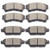 SCITOO Ceramic Brake Pad Front Rear Disc Set fit for 20062012 Ford Fusion 20072012 Lincoln MKZ 2006 Lincoln Zephyr 20062013 Mazda 6 20062011 Mercury Milan