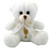 Needzo White First Communion Plush Teddy Bear Keepsake Gift 5 Inch