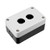 uxcell Push Button Switch Control Station Box 22mm 2 Button Hole Watertight Black and White Grey