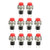 uxcell 10mm Mounting Hole Red Momentary Push Button Switch SPST NO 10pcs