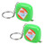 uxcell Measuring Tape Retractable 328Ft 1 Meter Plastic Case Metric Tape Measure Ruler 2pcs