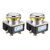 uxcell Push Button Switch White Momentary AC 380V 5A Flat Head Pushbutton Switches 30mm Panel Mount Pack of 2