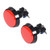 uxcell Game Push Button 60mm Round 12V LED Illuminated Push Button Switch with Micro Switch for Arcade Video Games Red 2pcs