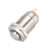 uxcell Latching Metal Push Button Switch High Head 12mm Mounting Dia 1NO 36V Yellow LED Light