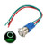 uxcell Momentary Metal Push Button Switch 19mm Mounting Dia 1NO 24V Green LED Light with Socket Plug Wires 1pcs