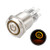 uxcell Momentary Metal Push Button Switch 19mm Mounting Dia 1NO 1NC 12V Yellow LED Light