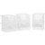 Akro-Mils 08212Sclar 30210 Plastic Storage Stacking AkroBins for Craft and Hardware (6 Pack), Clear