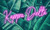 Kappa Delta  Sorority Letter Flag Neon Design