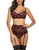ADOME Women Lace Lingerie Set with Garter Belts Bra and Panty Set Lace Teddy Babydoll Bodysuit Dark RedM