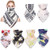 SUSSURRO 6 Pieces Sun Protection Face Cover Chiffon Neck Scarf UV Protection Bandanas Neck Gaiters Balaclavas Neck Covers for Women