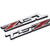 2Pcs Z51 Emblem Badge 3D Nameplate Letter Replacement For C5 C6 C7 Corvette ChromeRed