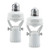 Motion Sensor Light Socket E26 Bonlux E26 Motion Sensor Bulb Adapter Adjustable Lamp Head Angle E26 Motion Sensor Socket Auto OnOff Night Light Control Socket for Porch Stairs and Garage 2Pack