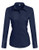 Hotouch Women Blue Button Down Shirt Long Sleeve Oxford Dress Shirts Navy Blue S