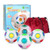 DFantiX Rainbow Puzzle Ball 4 Pack Magic Rainbow Ball Puzzle Cube Fidget Balls Puzzle Brain Games Fidget Toys for Adult Kids White