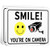 2 Pack Smile Youre on Camera Video Surveillance Sign 10x7 Rust Free Aluminum MetalWarning Sign for CCTV Monitoring System by HISVISION