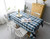 Aquazolax Buffalo Checkered Tablecloth Rectangle Textured Weights Fabric Long Table Cover 56 x 73 Blue
