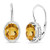 Gem Stone King Sterling Silver Yellow Citrine Dangle Earrings 300 cttw Gemstone Birthstone Oval 9X7MM