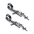 Mintik Cross Dangle Hinged Earrings Mens Women Stainless Steel Triple Crosses Tassel Pierced Huggie Hoops Earrings
