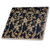 3D Rose Image of William Morris Navy Blue and Gold Pattern Ceramic Tile, Multicolor