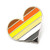 Compoco Bear Pride Pin Flag LGBTQ Gay Heart Flag Lapel Pin