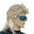 Mens 80s Blonde Mullet Wig Long Straight Blonde Rock Star Disco Wigs for Cosplay Halloween Costume
