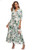 VintageClothing Womens Floral Maxi Dresses with Sleeves Flowy Boho Beach Party Dress Casual Summer Dress M