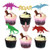 Dinosaur Glitter Cupcake Toppers Picks Cute Baby Dinosaur Cake Toppers for Dinosaur Party Decoration Supplies