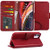 Arae Case for iPhone 12 and iPhone 12 Pro Wallet Case Flip Cover with Card Holder and Wrist Strap for iPhone 1212 Pro 61 inch  Wine red