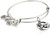 Alex and Ani Womens Hummingbird Charm Bangle Bracelet Rafaelian Silver Expandable
