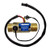 Digiten G12Male Thread Water Flow Hall Sensor Switch Flowmeter Counter with Temperature Sensor 125Lmin