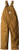 Carhartt Little Boys Toddler Canvas Bib Overall Carhartt Brown 2T