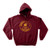 Central Michigan Chippewas 5050 Blended 8Ounce Vintage Circle Hooded Sweatshirt Medium Cardinal