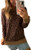 Angashion Womens Sweatshirts  Casual Leopard Print Crewneck Long Sleeve Oversized Pullover Tunic Sweatshirt Tops Coffee M