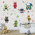 Runtoo Robots Wall Decals Educational Wall Art Stickers for Classroom Kids Boys Bedroom Wall Decor