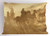 Lunarable Western Pillow Sham, Galloping Running Horses in Desert Two Cowboys Roping Dusty Wild Rural Countryside, Decorative Standard King Size Printed Pillowcase, 36 X 20 inches, Light Brown