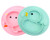 Baby Plate Silicone Suction Toddler Plates Divided Dishes for Toddler Kids Self Feeding BPA Free Microwave  Dishwasher Safe Duck CyanPink Pig