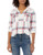 Roxy Juniors Party Top Marshmallow Leti Plaid L
